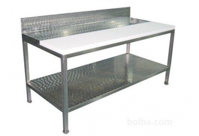 Mesarska delovna miza 150x70 cm inox/koterm