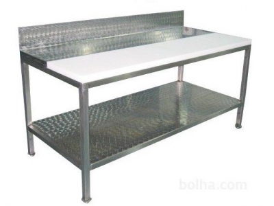 Mesarska delovna miza 150x70 cm inox/koterm