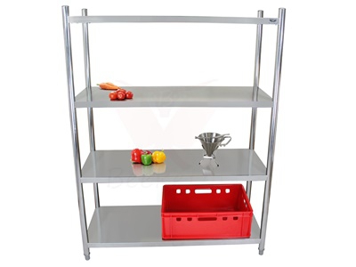 Inox regal 120x50x155 cm