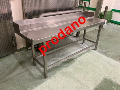 Miza inox 200x70 cm / rabljena