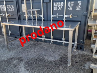 Inox delovna miza  / rabljena